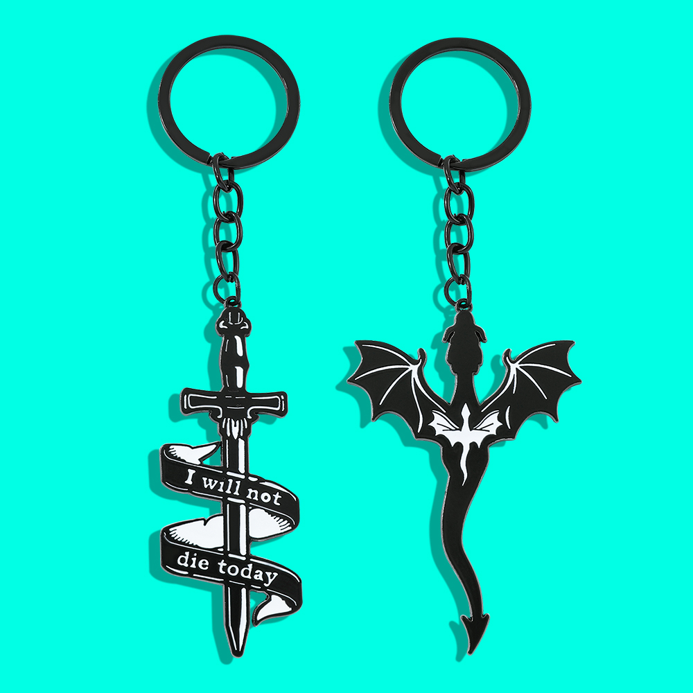 Fourth Wing Black Dragon Keych - Men Accessories Pendant review and price