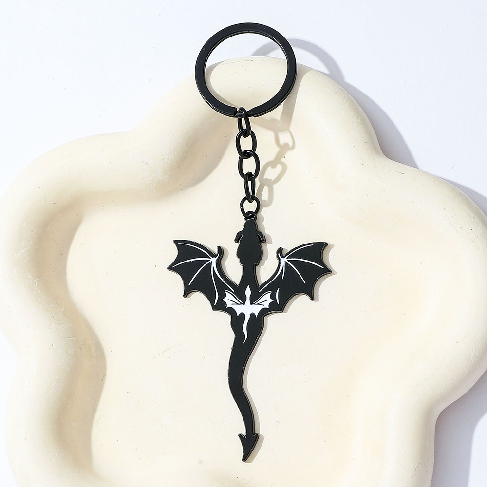 Fourth Wing Black Dragon Keych - Men Accessories Pendant review and price