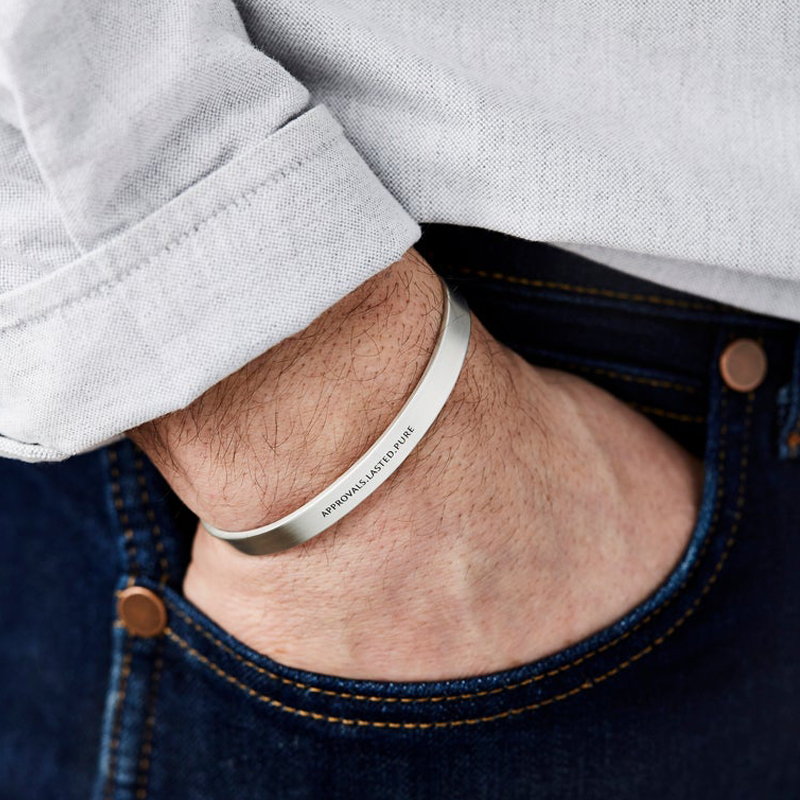 4MM To 8MM Free Engraving Cuff - Men Accessories All review and price