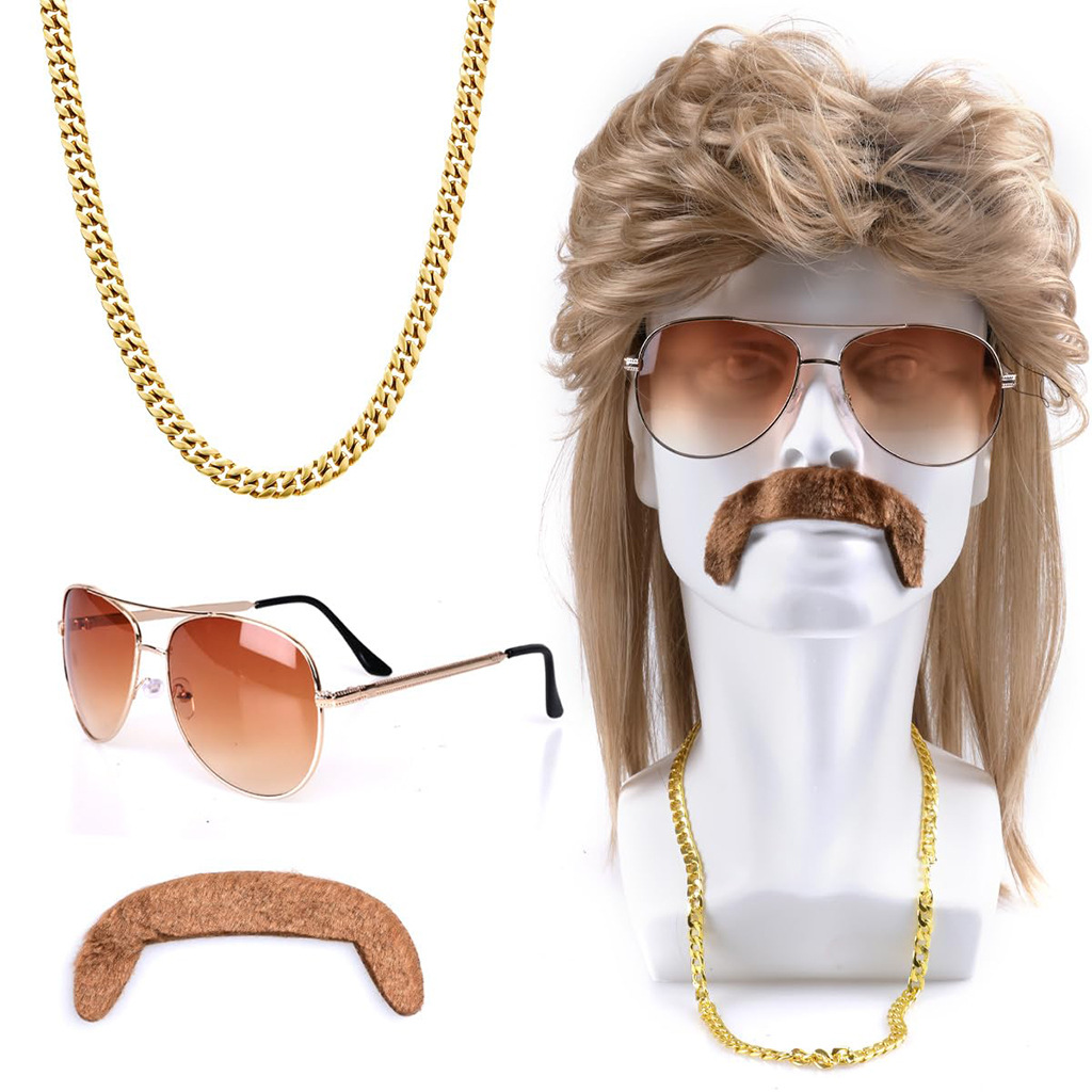 80s Disco Synthetic Wig Set Go - Men'S Accessories In The 80S review and price