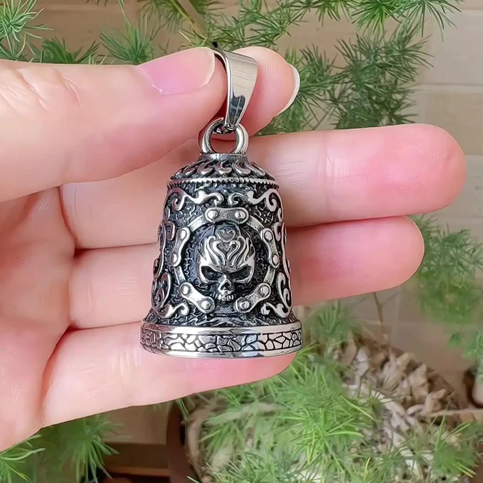 Skull Bell Charm Motorcycle Be - Men Accessories Chain review and price