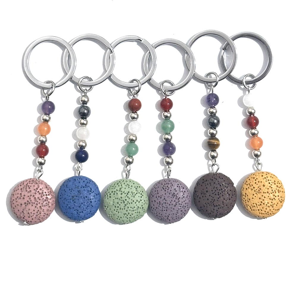 10pcs Chakra Beads Round Lava  - Men'S Accessories Essentials review and price