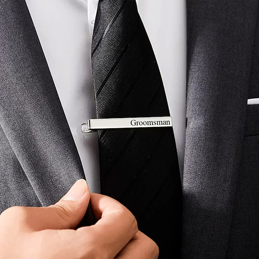 New Custom Carved Name Tie Cli - Men Accessories Name review and price