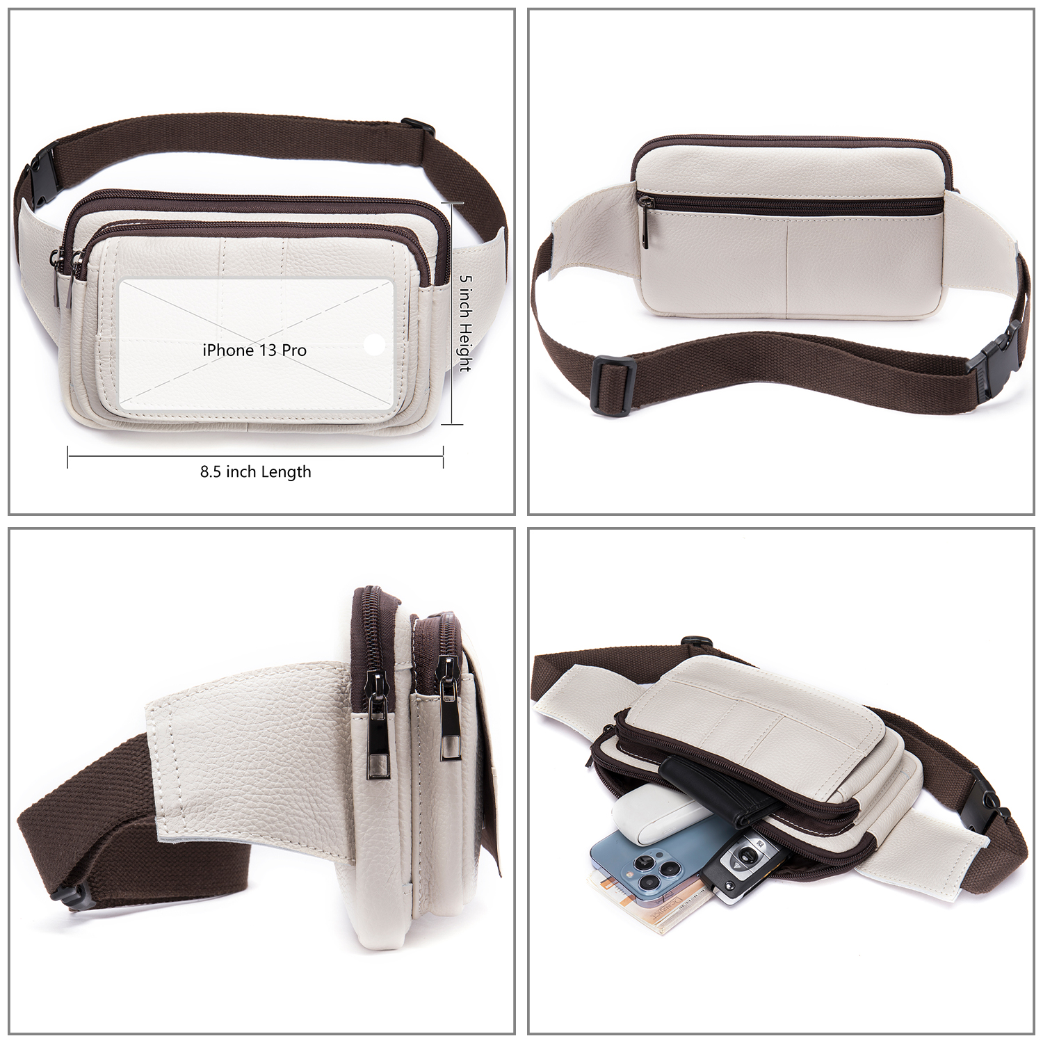 MVA Men's Waist Bag Leather Ma - Men Accessories Pack review and price
