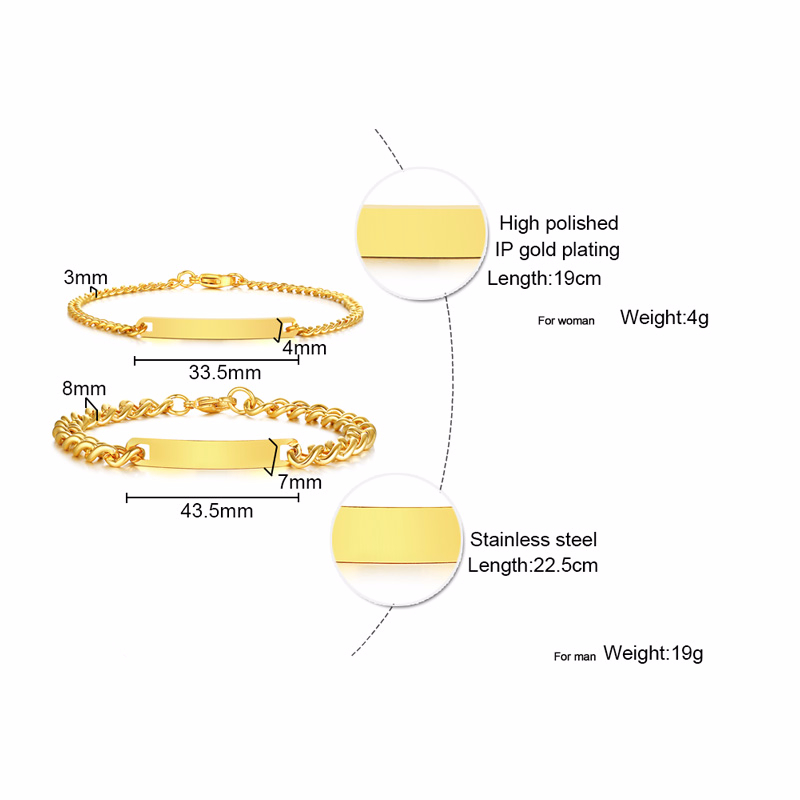 Plate Id Tag Bar Bracelet Cuba - Men Accessories All review and price