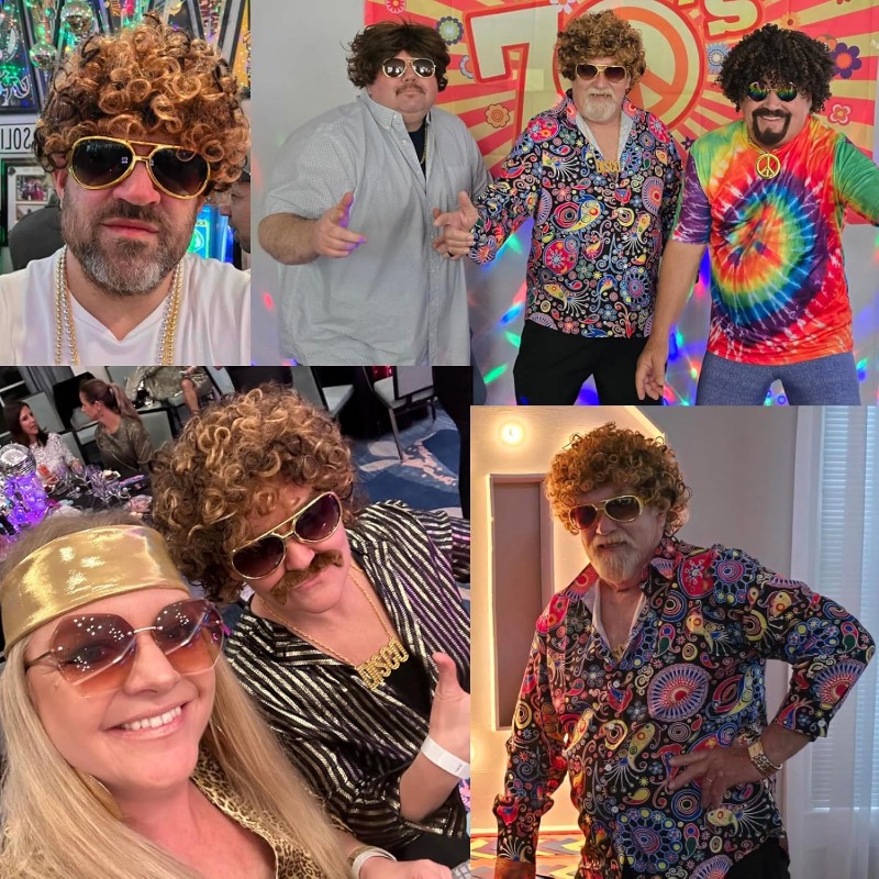 70s 80s Disco Costume Wig Set- - Men'S Accessories In The 80S review and price