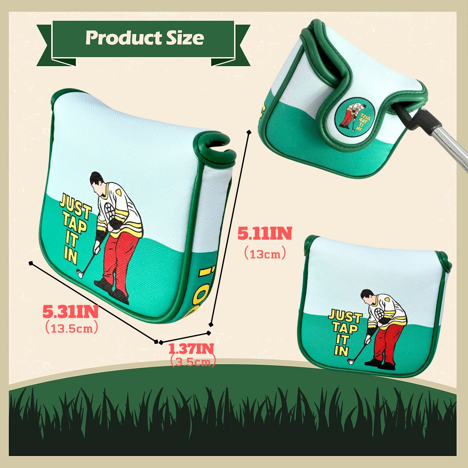 Funny PU Leather Golf Putter C - Men'S Accessories Essentials review and price