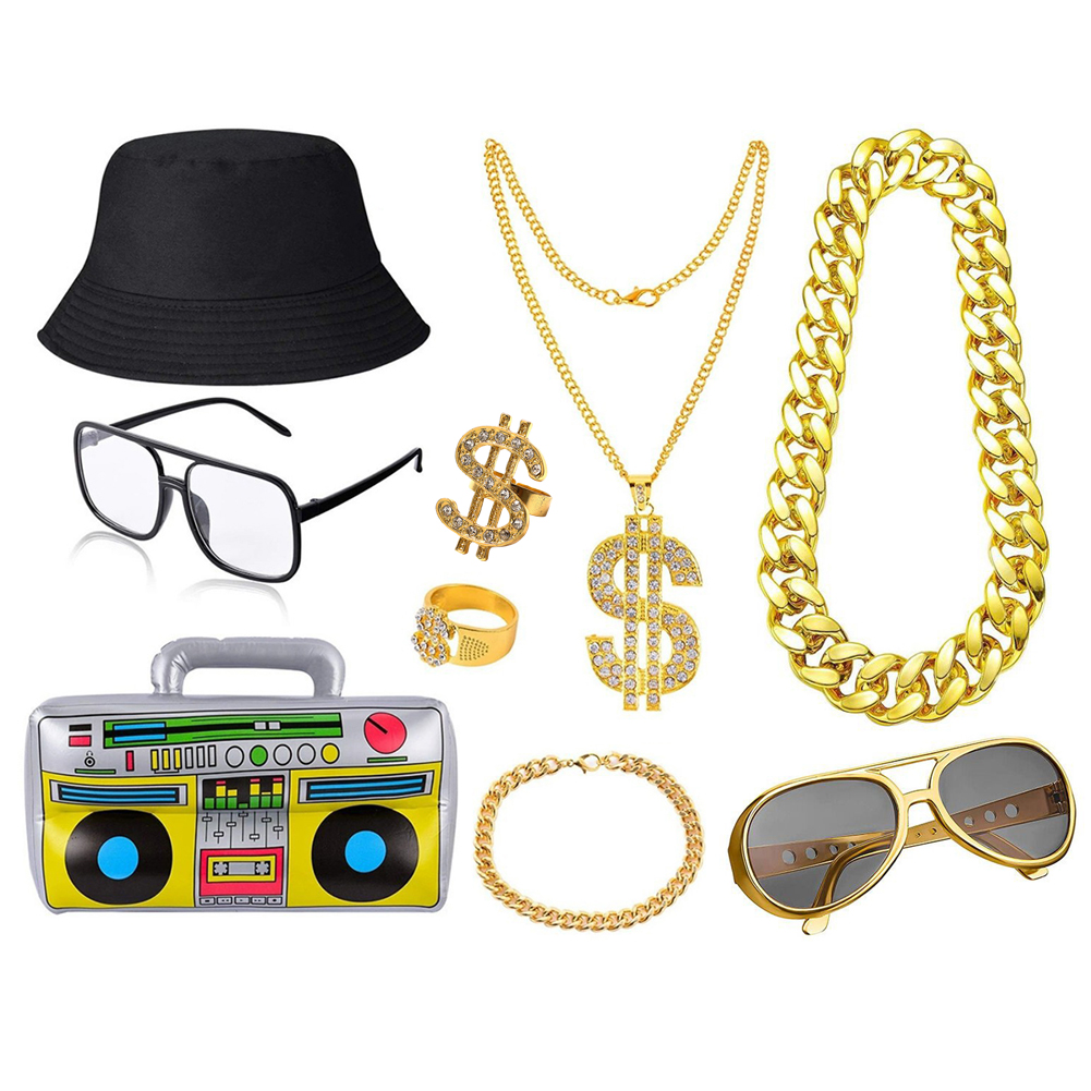 80s 90s Hip Hop Costume Kit fo - Men'S Accessories In The 80S review and price