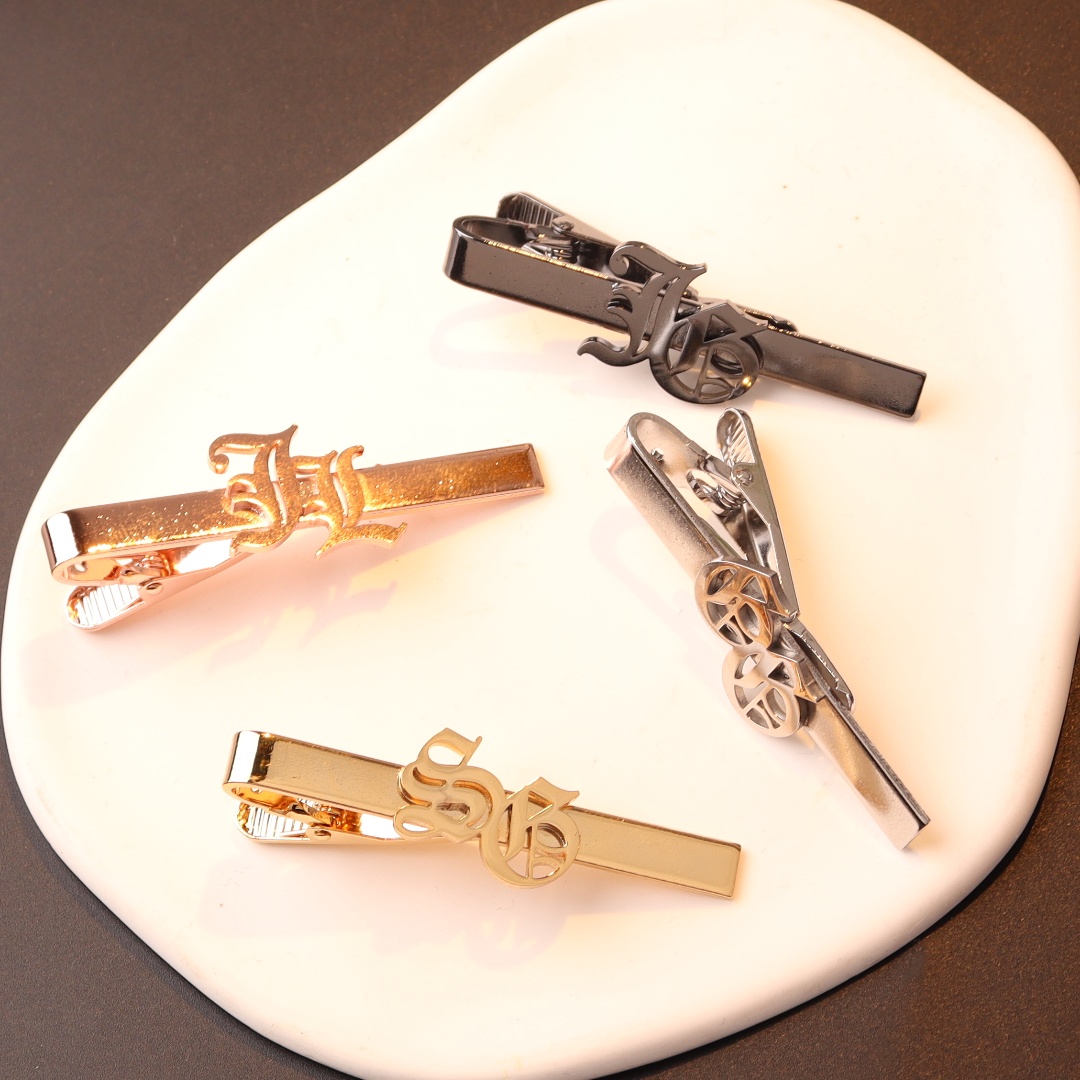 Custom Name Initials Tie Clip  - Men Accessories Name review and price