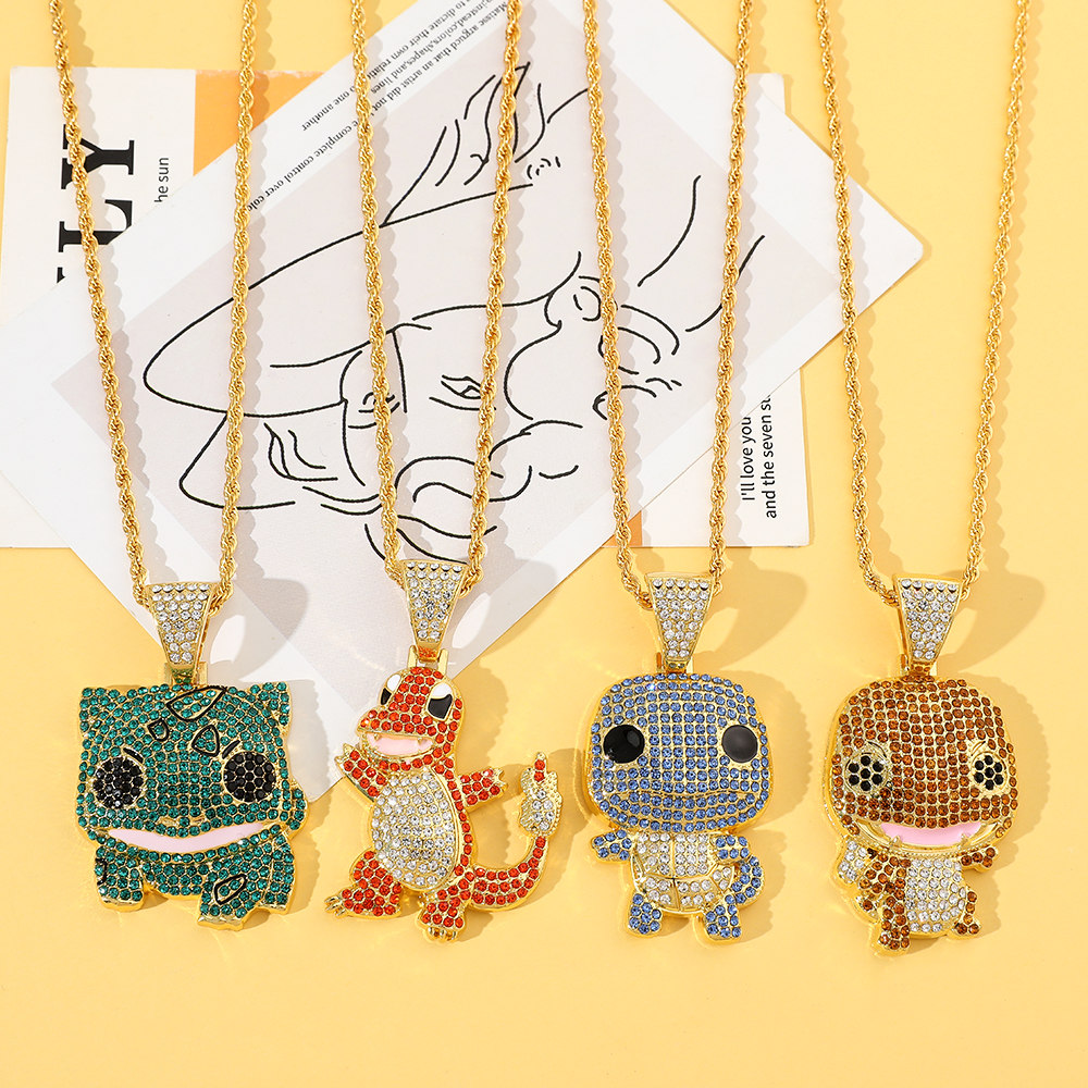 Diamond Studded Squirtle Neckl - Men'S Accessories Fashion review and price