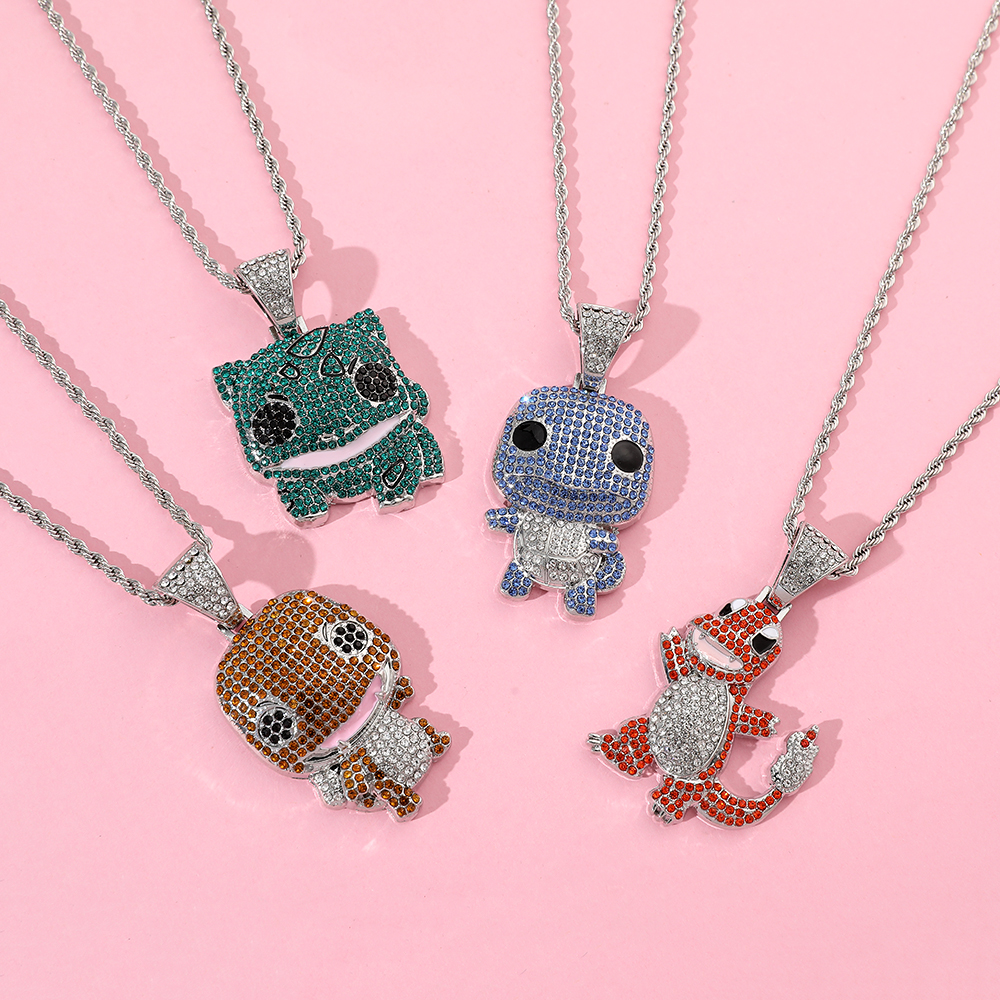 Diamond Studded Squirtle Neckl - Men'S Accessories Fashion review and price