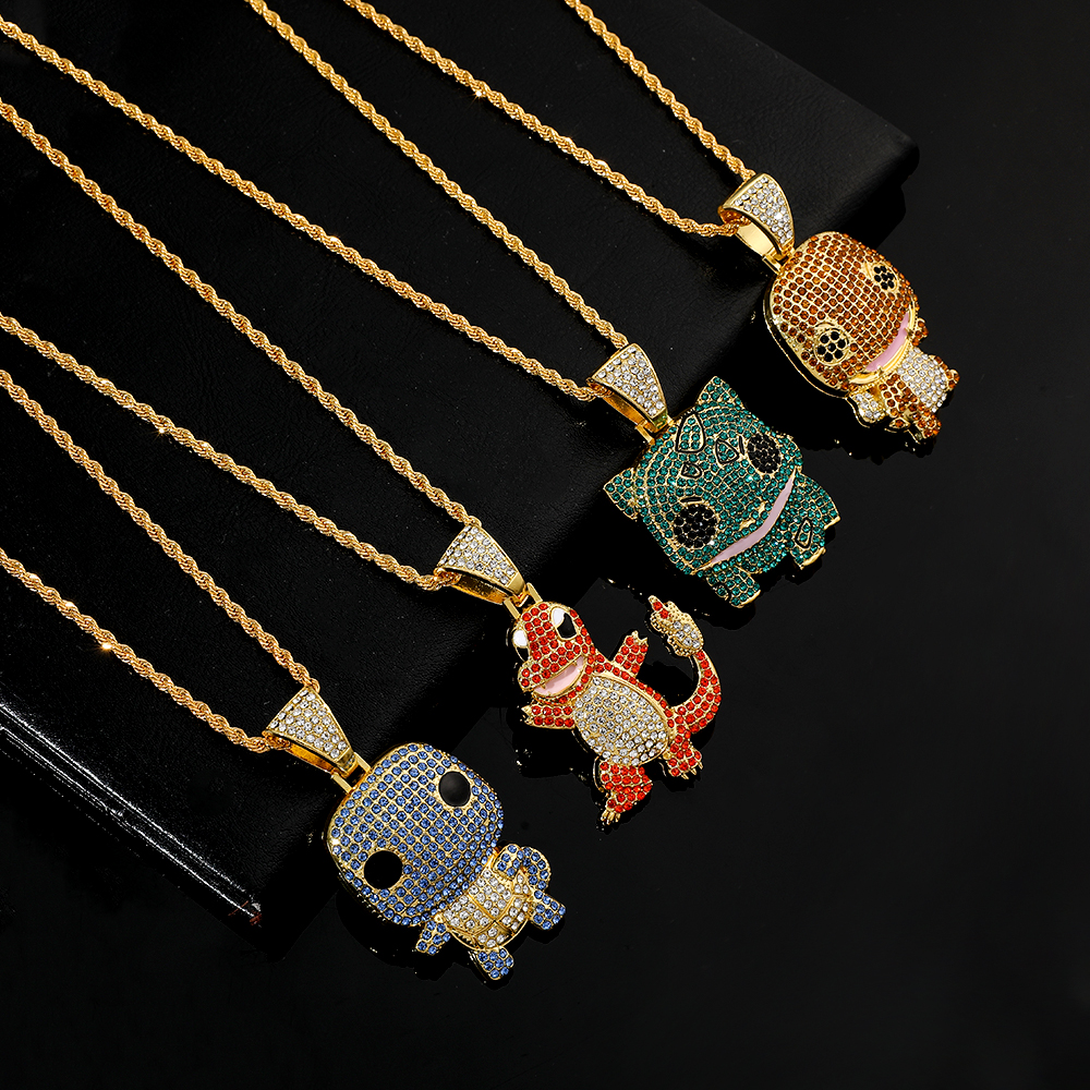 Diamond Studded Squirtle Neckl - Men'S Accessories Fashion review and price