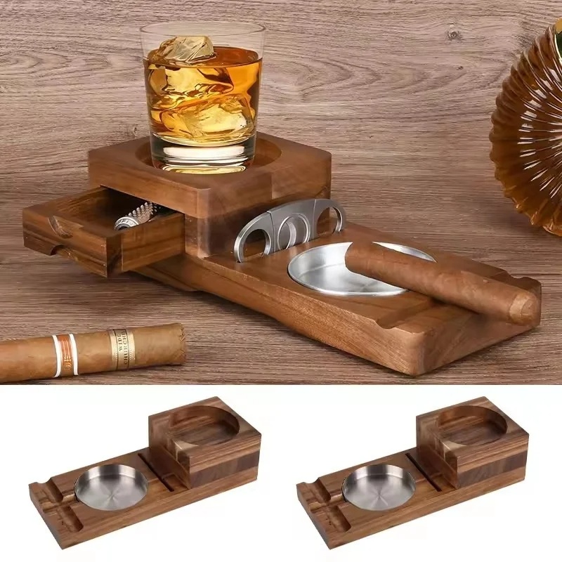 Wooden Cigar Ashtray with Draw - Men Accessories Drawer review and price