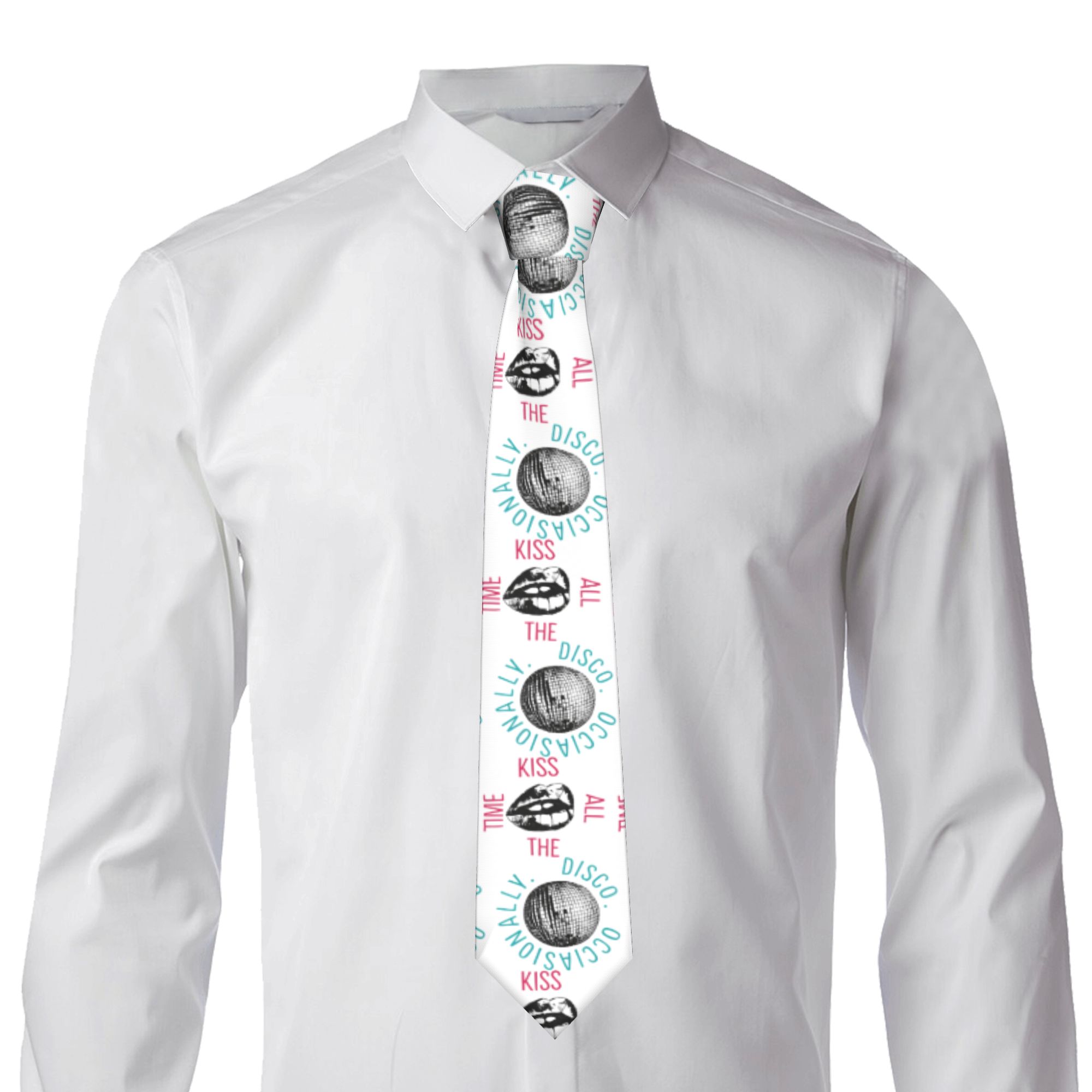 Mens Tie Kiss All The Time Dis - Men Accessories All review and price