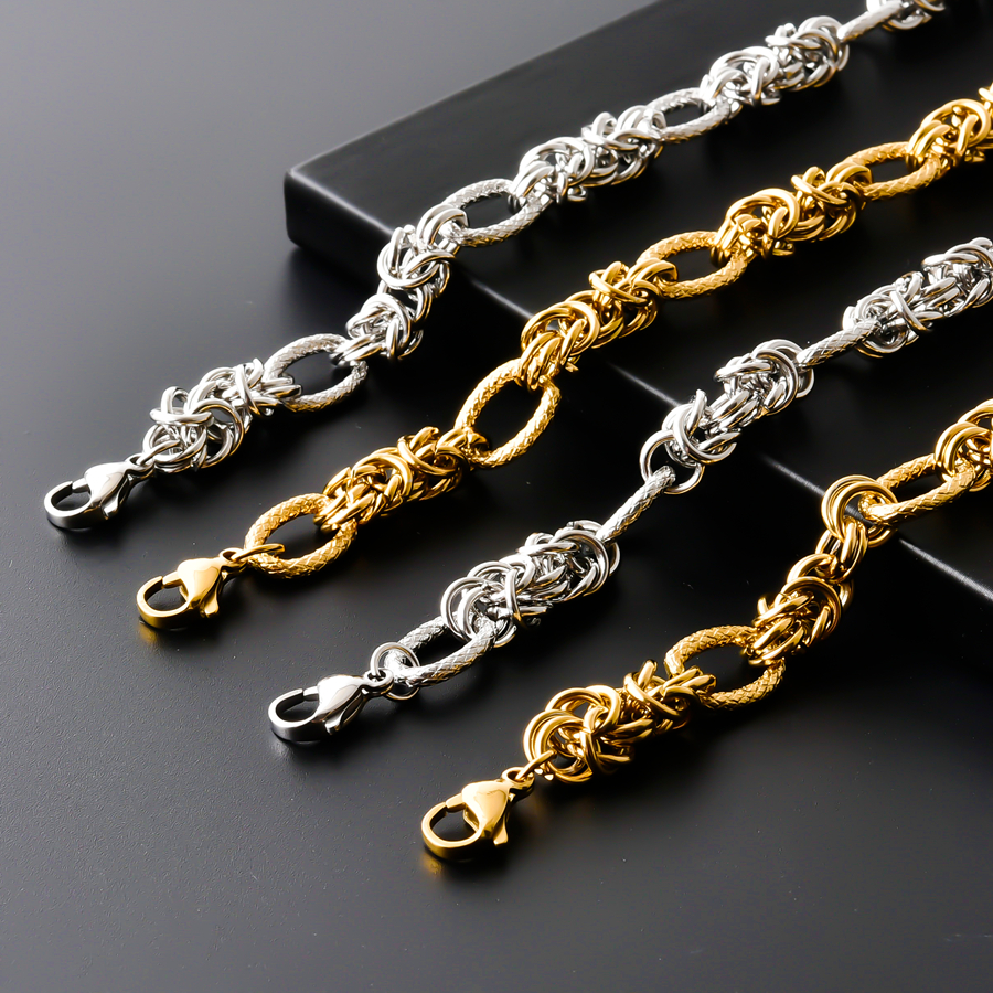 Handmade Stainless Steel Chunk - Men Accessories Neck Chain review and price