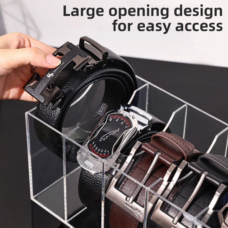 Clear Acrylic Belt Organizer w - Men Accessories Drawer review and price