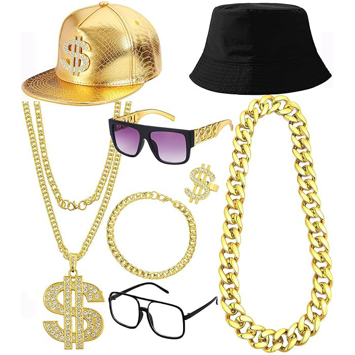 80s 90s Hip Hop Costume Access - Men'S Accessories In The 80S review and price