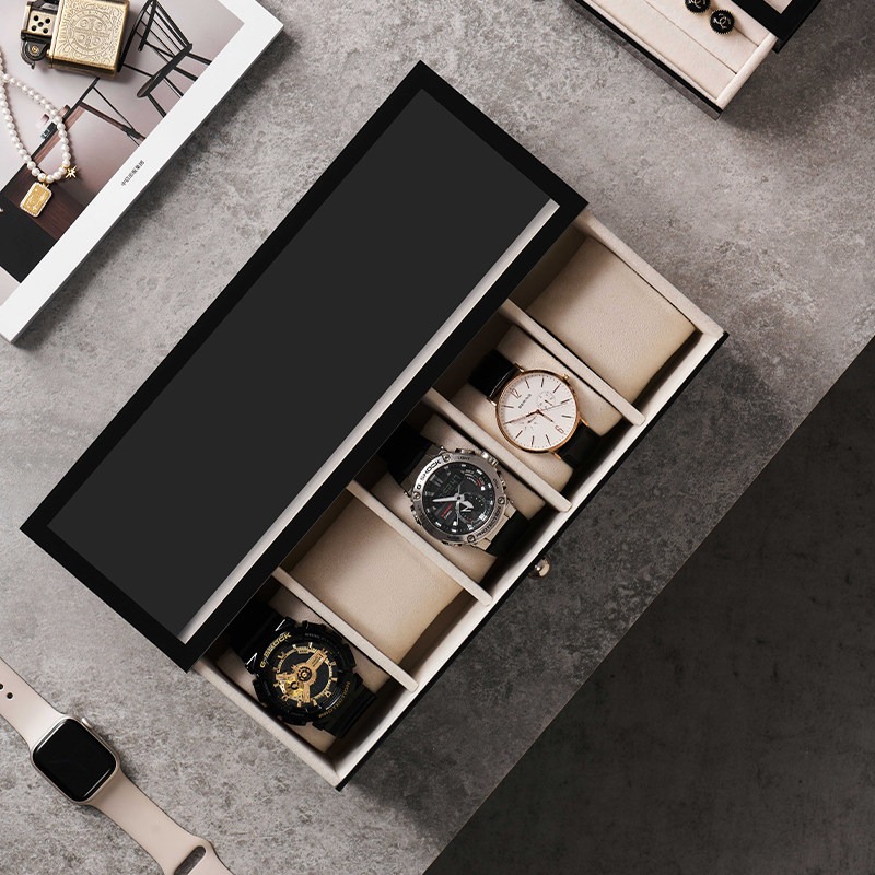 Plastic Watch Boxes Luxury 5/8 - Men Accessories Drawer review and price