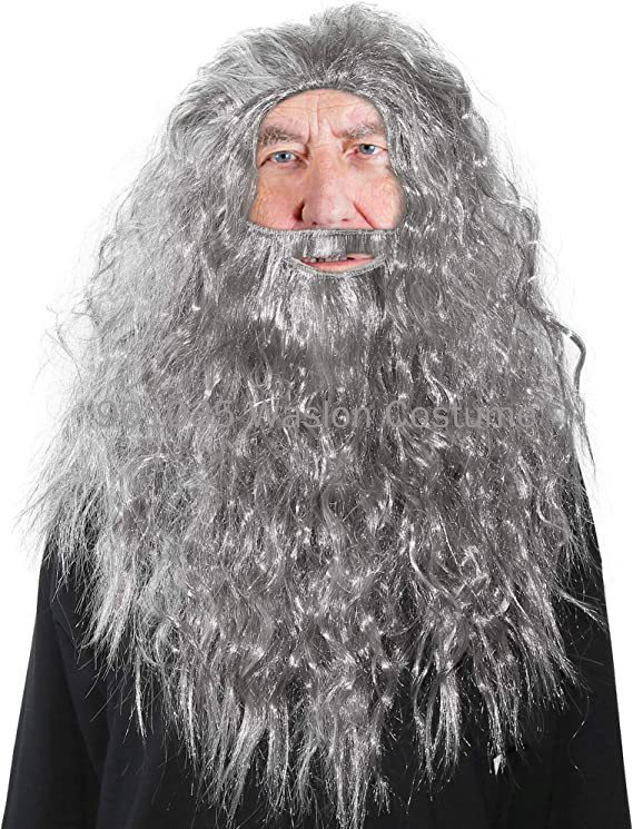 Beard Set Wizard Costume Hallo - Men Accessories Kit review and price