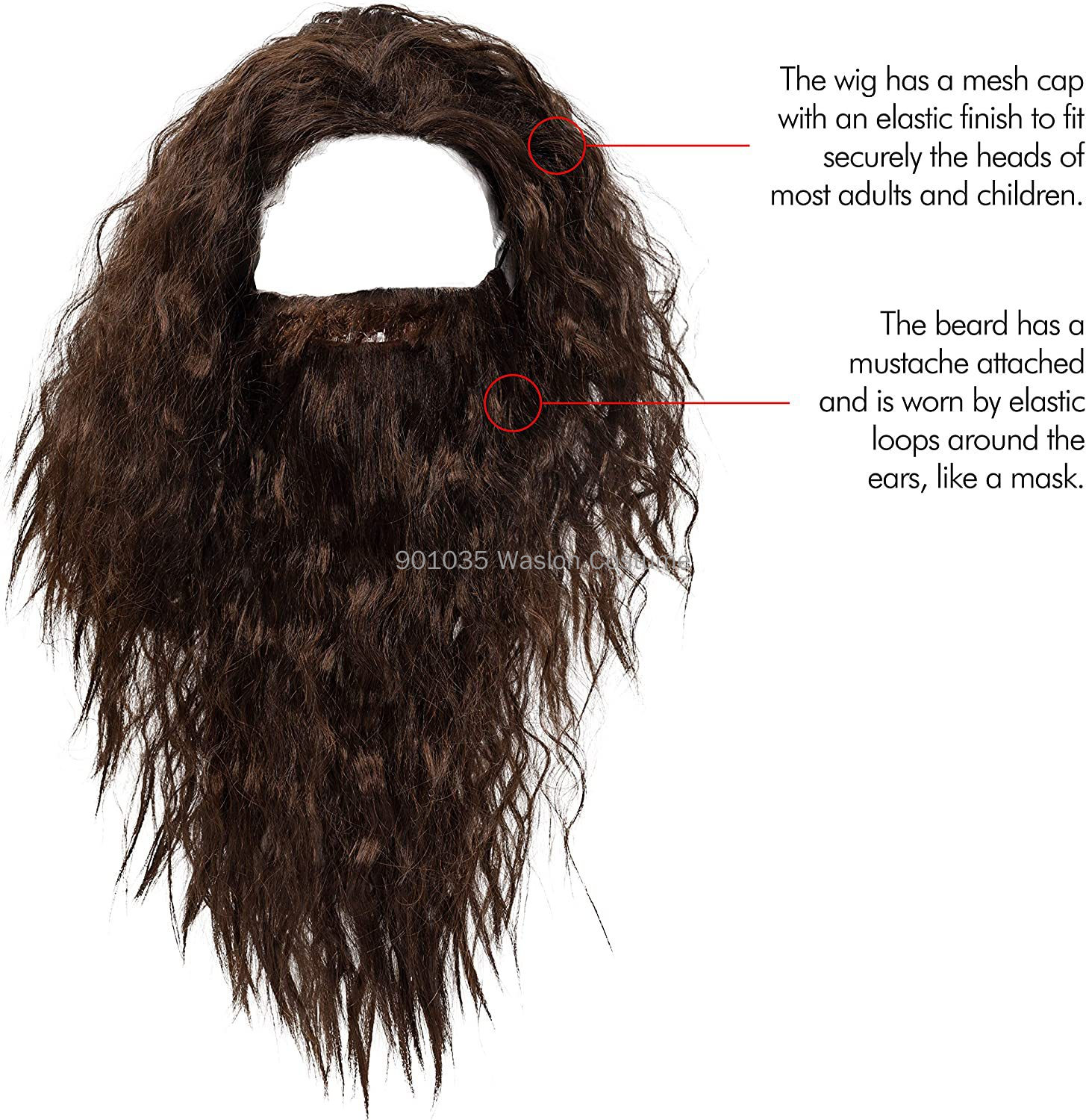 Beard Set Wizard Costume Hallo - Men Accessories Kit review and price