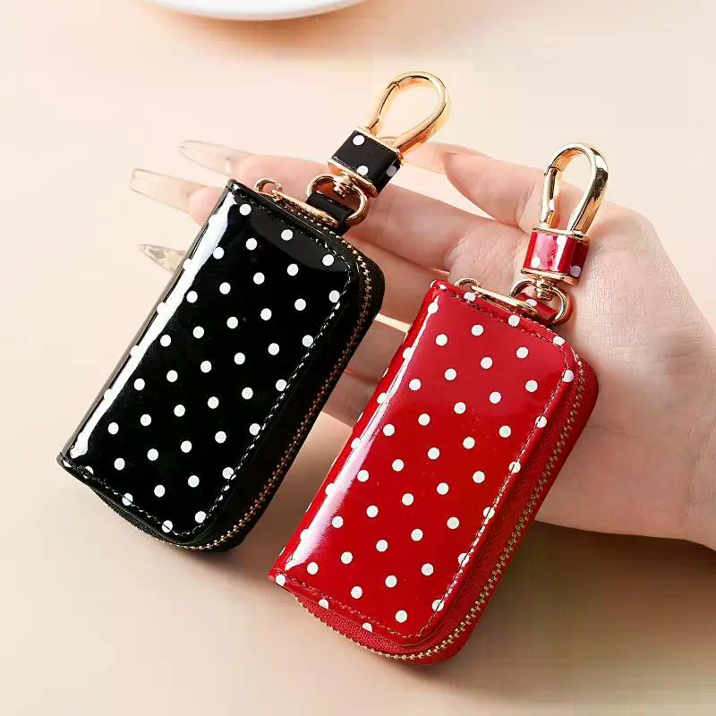 Polka Dot Glossy Patent Leathe - Men Accessories Store review and price