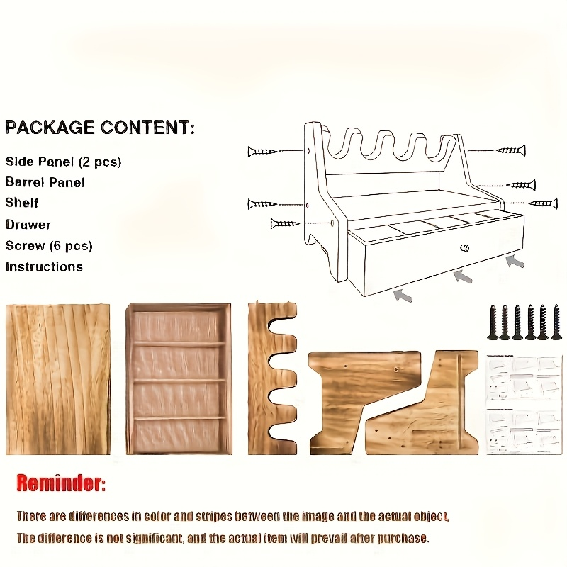 Solid Wood Pistol Storage Stan - Men Accessories Drawer review and price