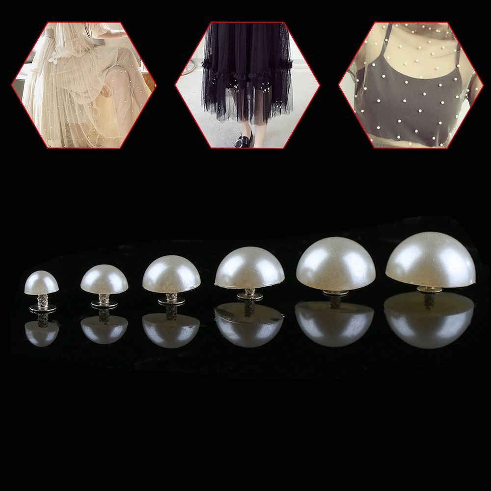 30/50pcs Half Round Pearl Rive - Men'S Accessories Rack review and price